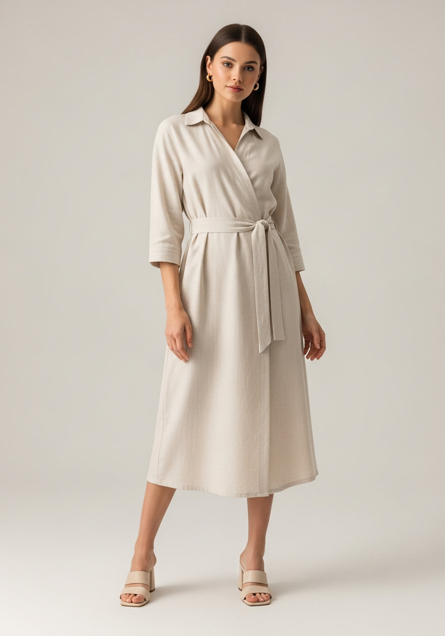 Lana Linen Shirt Dress